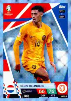 2024 Topps Match Attax UEFA Euro 2024 #NED09 Parallel Tijjani Reijnders