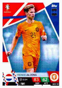 2024 Topps Match Attax UEFA Euro 2024 #NED10 Frenkie de Jong