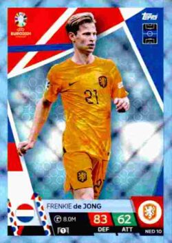 2024 Topps Match Attax UEFA Euro 2024 #NED10 Parallel Frenkie de Jong