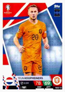 2024 Topps Match Attax UEFA Euro 2024 #NED13 Teun Koopmeiners