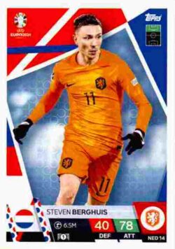 2024 Topps Match Attax UEFA Euro 2024 #NED14 Steven Berghuis