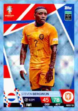 2024 Topps Match Attax UEFA Euro 2024 #NED15 Parallel Steven Bergwijn