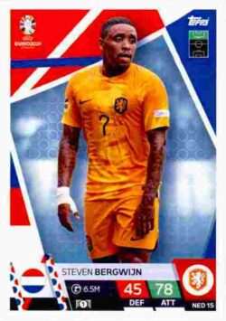 2024 Topps Match Attax UEFA Euro 2024 #NED15 Steven Bergwijn