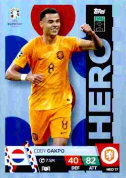 2024 Topps Match Attax UEFA Euro 2024 #NED17 Cody Gakpo