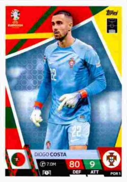 2024 Topps Match Attax UEFA Euro 2024 #POR01 Diogo Costa