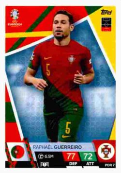 2024 Topps Match Attax UEFA Euro 2024 #POR07 Raphaël Guerreiro