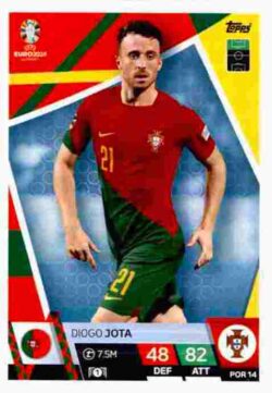 2024 Topps Match Attax UEFA Euro 2024 #POR14 Diogo Jota