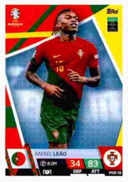 2024 Topps Match Attax UEFA Euro 2024 #POR15 Rafael Leão