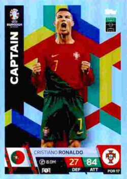 2024 Topps Match Attax UEFA Euro 2024 #POR17 Cristiano Ronaldo