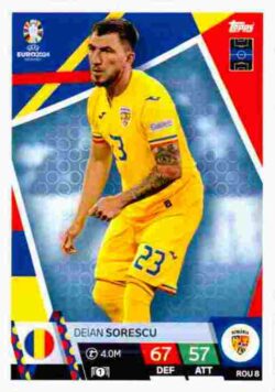 2024 Topps Match Attax UEFA Euro 2024 #ROM08 Deian Sorescu