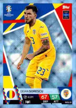 2024 Topps Match Attax UEFA Euro 2024 #ROM08 Parallel Deian Sorescu