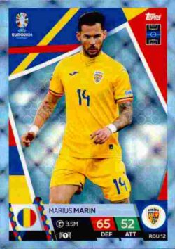 2024 Topps Match Attax UEFA Euro 2024 #ROM12 Parallel Marius Marin