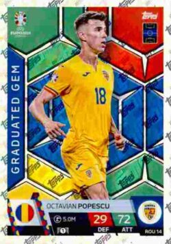 2024 Topps Match Attax UEFA Euro 2024 #ROM14 Octavian Popescu