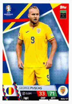 2024 Topps Match Attax UEFA Euro 2024 #ROM17 George Puscas