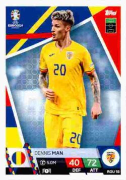 2024 Topps Match Attax UEFA Euro 2024 #ROM18 Dennis Man