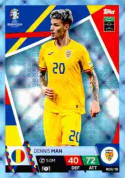 2024 Topps Match Attax UEFA Euro 2024 #ROM18 Parallel Dennis Man