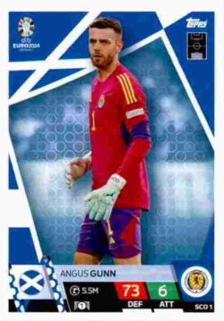 2024 Topps Match Attax UEFA Euro 2024 #SCO01 Angus Gunn