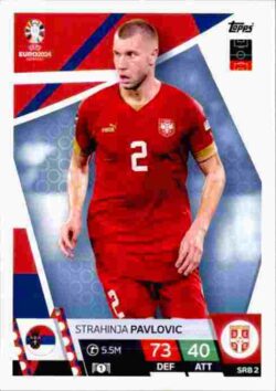 2024 Topps Match Attax UEFA Euro 2024 #SRB02 Strahinja Pavlovic