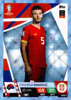 2024 Topps Match Attax UEFA Euro 2024 #SRB05 Parallel Strahinja Erakovic