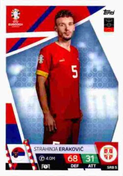 2024 Topps Match Attax UEFA Euro 2024 #SRB05 Strahinja Erakovic