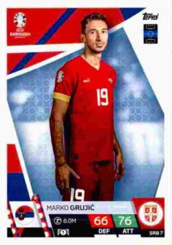 2024 Topps Match Attax UEFA Euro 2024 #SRB07 Marko Grujic