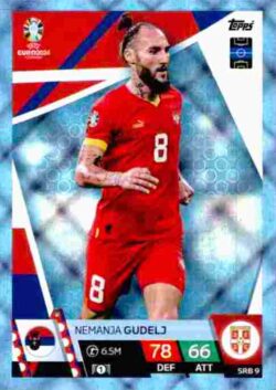 2024 Topps Match Attax UEFA Euro 2024 #SRB09 Parallel Nemanja Gudelj