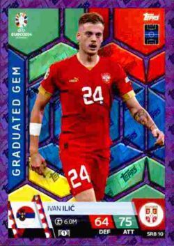 2024 Topps Match Attax UEFA Euro 2024 #SRB10 Parallel Ivan Ilic