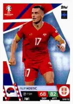 2024 Topps Match Attax UEFA Euro 2024 #SRB12 Filip Kostic