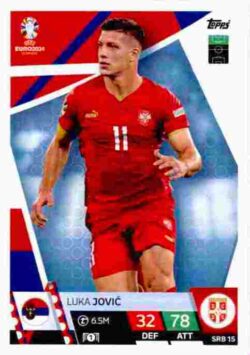 2024 Topps Match Attax UEFA Euro 2024 #SRB15 Luka Jovic