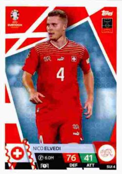 2024 Topps Match Attax UEFA Euro 2024 #SUI04 Nico Elvedi