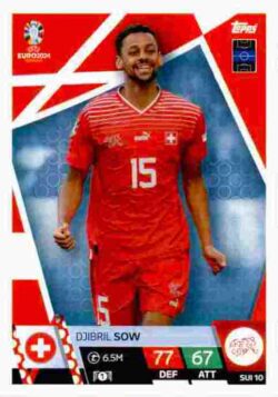 2024 Topps Match Attax UEFA Euro 2024 #SUI10 Djibril Sow