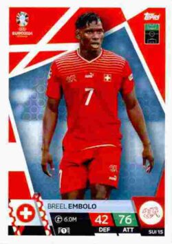 2024 Topps Match Attax UEFA Euro 2024 #SUI15 Breel Embolo