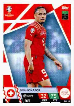 2024 Topps Match Attax UEFA Euro 2024 #SUI18 Noah Okafor