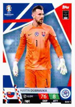 2024 Topps Match Attax UEFA Euro 2024 #SVK01 Martin Dubravka