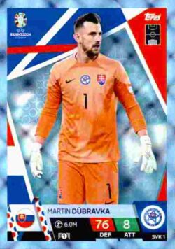 2024 Topps Match Attax UEFA Euro 2024 #SVK01 Parallel Martin Dubravka