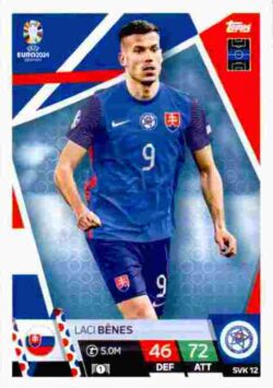 2024 Topps Match Attax UEFA Euro 2024 #SVK12 Laszlo Benes