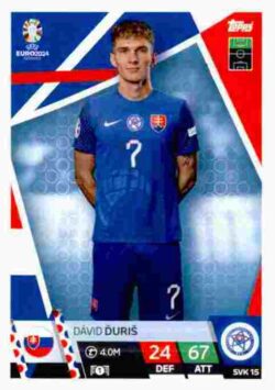 2024 Topps Match Attax UEFA Euro 2024 #SVK15 David Duris