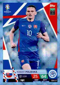 2024 Topps Match Attax UEFA Euro 2024 #SVK17 Parallel Robert Polievka