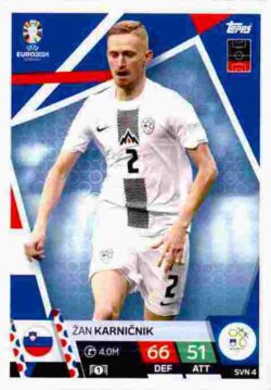 2024 Topps Match Attax UEFA Euro 2024 #SVN04 Zan Karnicnik