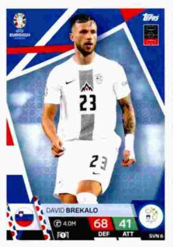 2024 Topps Match Attax UEFA Euro 2024 #SVN06 David Brekalo