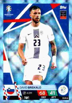 2024 Topps Match Attax UEFA Euro 2024 #SVN06 Parallel David Brekalo