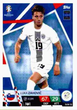 2024 Topps Match Attax UEFA Euro 2024 #SVN12 Luka Zahovic