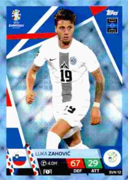 2024 Topps Match Attax UEFA Euro 2024 #SVN12 Parallel Luka Zahovic