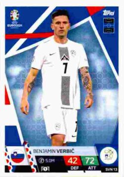 2024 Topps Match Attax UEFA Euro 2024 #SVN13 Benjamin Verbic