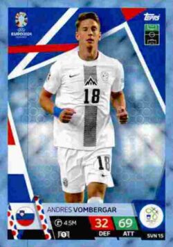 2024 Topps Match Attax UEFA Euro 2024 #SVN15 Parallel Andres Vombergar