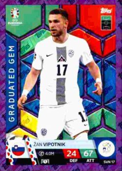 2024 Topps Match Attax UEFA Euro 2024 #SVN17 Parallel Zan Vipotnik