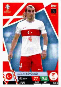 2024 Topps Match Attax UEFA Euro 2024 #TUR03 Çaglar Söyüncü