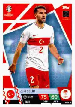 2024 Topps Match Attax UEFA Euro 2024 #TUR04 Zeki Çelik