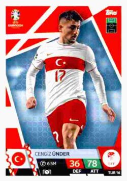 2024 Topps Match Attax UEFA Euro 2024 #TUR16 Cengiz Ünder