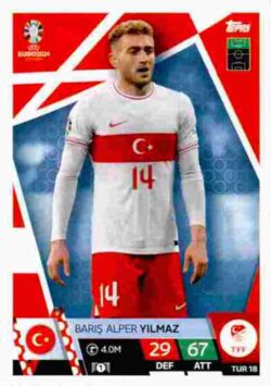 2024 Topps Match Attax UEFA Euro 2024 #TUR18 Baris Alper Yilmaz